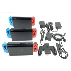【中古】本体S）【ｼﾞｬﾝｸ】Switch本体 3台まとめｾｯﾄ HAC-001×3 動作未確認[95][240095301163]