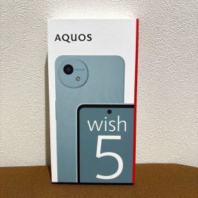 新品 AQUOS wish 5 本体 グリーン ショップで不具合無し確認済み