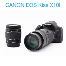 保証付き/Canon EOS Kiss X10i標準&望遠ダブルレンズセット