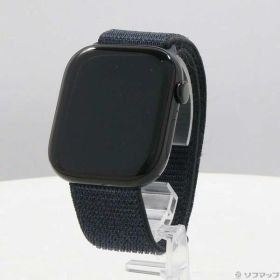 【中古】Apple(アップル) 〔展示品〕 Apple Watch Series 10 GPS 46mm ジェットブラックアルミニウムケース インクスポーツループ 【344-ud】