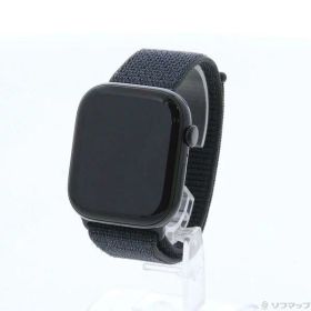 【中古】Apple(アップル) 〔展示品〕 Apple Watch Series 10 GPS 46mm ジェットブラックアルミニウムケース インクスポーツループ 【297-ud】