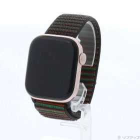 【中古】Apple(アップル) Apple Watch Series 10 GPS 42mm ローズゴールドアルミニウムケース Black Unityスポーツループ ユニティリズム 【258-ud】