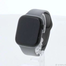 【中古】Apple(アップル) Apple Watch Series 10 GPS 46mm ジェットブラックアルミニウムケース ストーングレイスポーツバンド 【348-ud】