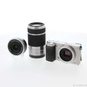 【中古】SONY(ソニー) α6000 ダブルズームレンズキット シルバー ILCE-6000Y 【276-ud】