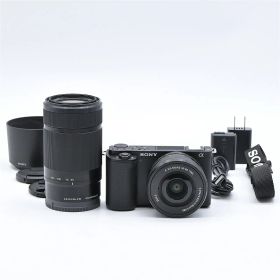 SONY ソニー VLOGCAM ZV-E10 ダブルズームレンズキット SELP1650+SEL55210 ブラック ZV-E10Y ミラーレス一眼レフカメラ【中古】