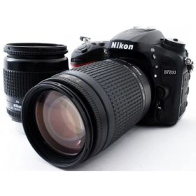 ニコン デジタル一眼 Nikon D7200 ダブルズーム 中古 Wi-Fi搭載 新品SDカード付き 届いてすぐに使える