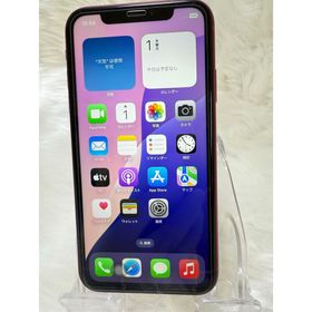 アイフォーン(iPhone)のiPhone XR 64GB レッドSIMフリー 国内版 バッテリー100％(スマートフォン本体)