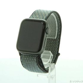 【中古】Apple(アップル) Apple Watch Series 5 Nike GPS 40mm スペースグレイアルミニウムケース ワールドインディゴ／ライムブラストNikeスポーツループ 【348-ud】