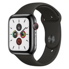 Apple Apple Watch Series5 44mm GPS+Cellularモデル MWWK2J/A A2157【スペースブラックステンレススチールケース/ブラックスポーツバンド】 [中古] 【当社3ヶ月間保証】 イオシス