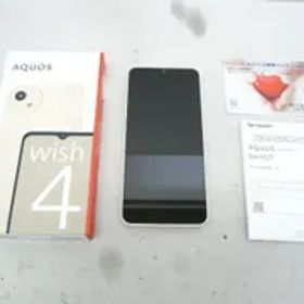 【中古】 美品♪ シャープ アクオス wish4 SH-M27 ホワイト SIMフリー AQUOS SHARP