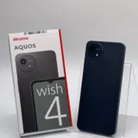 【中古A】AQUOS wish4 SH-52E ブラック SIMフリー 白ロム