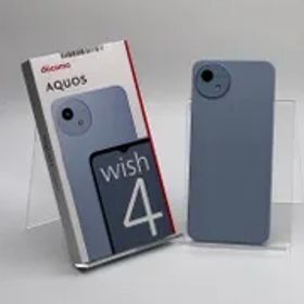 【中古A】AQUOS wish4 SH-52E ブルー SIMフリー 白ロム