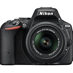 【中古】Nikon デジタル一眼レフカメラ D5500 18-55 VRII レンズキット ブラック 2416万画素 3.2型液晶 タッチパネル D5500LK