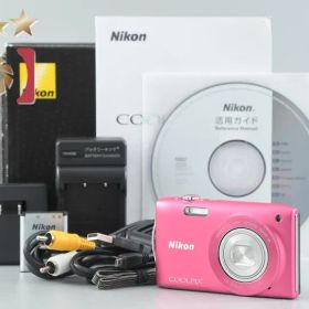 【中古】Nikon ニコン COOLPIX S3300 ストロベリーピンク コンパクトデジタルカメラ 元箱付き