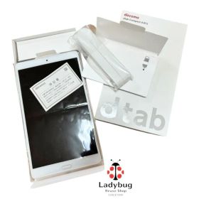 中古 初期化済み dtab Compact d-01J 動作確認済み ゴールド（GO）ドコモ タブレット 8.4インチ