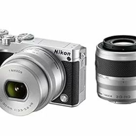 【中古】Nikon ミラーレス一眼 Nikon1 J5 ダブルズームキット シルバー J5WZSL