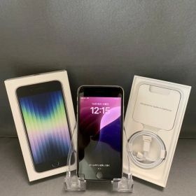 美品 国内版 SIMフリー iPhoneSE 第3世代 64GB スターライト色