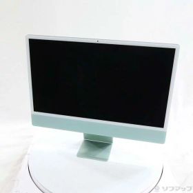 【中古】Apple(アップル) iMac 24-inch Late-2023 MQRA3J／A Apple M3 8コアCPU_8コアGPU 8GB SSD256GB グリーン 〔14.8 Sonoma〕 【258-ud】