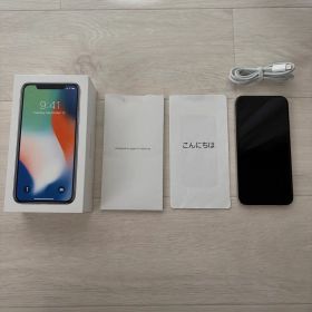Apple iPhone X 256GB sim フリー シルバー