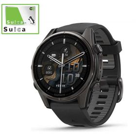 GARMIN fenix 8(フェニックス 8)Sapphire AMOLED 43mm GPSスマートウォッチ Ti Carbon Gray DLC/ Black 010-02903-27