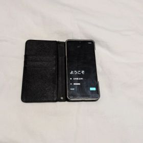 AQUOS Wishスマートフォン本体黒フリップカバーケース付き