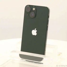 【中古】Apple(アップル) iPhone13 mini 128GB グリーン MNFC3J／A SIMフリー 【276-ud】
