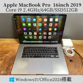 ［新品バッテリー/GPU搭載］Apple MacBook Pro 16inch 2019/Core i9 2.4GHz/64GB/SSD512GB/Windows11/Office 2024/435
