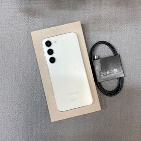 新品同様Samsung Galaxy S23 クリーム 256GB 国内SIMフリー 送料無料