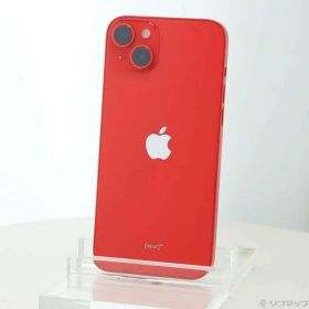 【中古】Apple(アップル) iPhone14 Plus 128GB プロダクトレッド MQ4F3J／A SIMフリー 【349-ud】