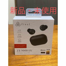 ファイナル(final)の新品 final ファイナル ZE3000SV ワイヤレスイヤホン ブラック 黒(ヘッドフォン/イヤフォン)