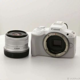 【中古】Canon(キヤノン) EOS R50 RF-S18-45 IS STM レンズキット ホワイト 【305-ud】
