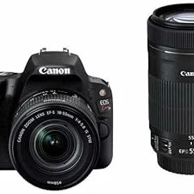 【中古】Canon デジタル一眼レフカメラ EOS Kiss X9 ブラック ダブルズームキット EF-S18-55mm/EF-S55-250mm EOSKISSX9BK-WKIT