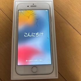 iPhone 7 シルバー 画面ひびあり 本体のみ