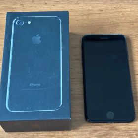 iPhone7 128GB ジェットブラック SIMフリー 箱付き 100%