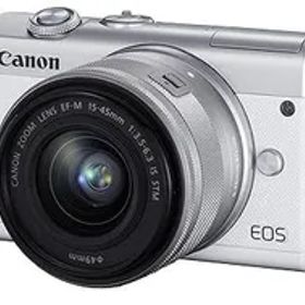 Canon ミラーレス一眼カメラ EOS M200 標準ズームキット ホワイト EOSM200WH-1545ISSTMLK