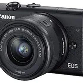 【中古】Canon ミラーレス一眼カメラ EOS M200 標準ズームキット ブラック EOSM200BK-1545ISSTMLK