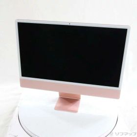 【中古】Apple(アップル) iMac 24-inch Mid-2021 MJVA3J／A Apple M1 8コアCPU_7コアGPU 8GB SSD256GB ピンク 〔15.7 Sequoia〕 【258-ud】