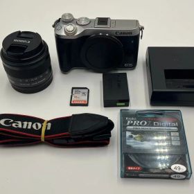 【返品保証・動作確認済】Canon EOS M6 + EF-M 15-45mm IS STM レンズキット