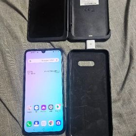 LG G8X ThinQ SIMフリー 中古画面ひび割れ SDカード256GB付