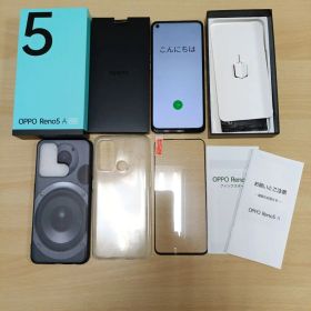 OPPO Reno5 A 本体 アイスブルー カバー・フィルム付き