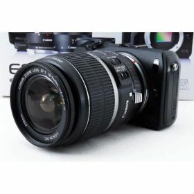 【中古】 キヤノン Canon EOS M ブラック レンズキット 美品 軽量・コンパクト ストラップ付き 当店保証30日間 人気 ミラーレス 一眼レフ 交換レンズ カメラ