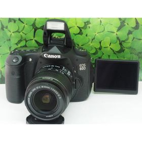 キヤノン(Canon)の美品 スマホへ転送も可能 憧れのハイエントリー EOS60D標準レンズセット(デジタル一眼)