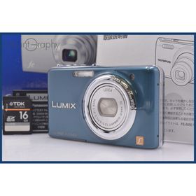【動作保証】 パナソニック Panasonic LUMIX DMC-FX77 5x 元箱、バッテリー、メモリーカード、取扱説明書付属 同梱無料 #yk6015(コンパクトデジタルカメラ)