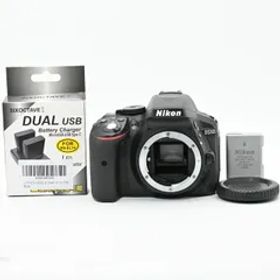 ＜良品＞ Nikon D5300 ブラック｜2400万画素 一眼レフカメラ｜シャッター数2000枚｜液晶パネル反転時に表示不備あり｜軽量・高画質の人気モデル