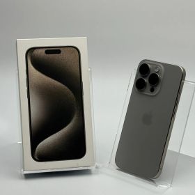 【中古B】iPhone 15 Pro 256GB ナチュラルチタニウム SIMフリー 白ロム