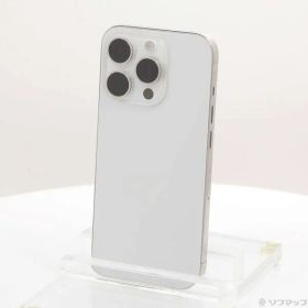 ソフマップ 〔中古品〕 iPhone15 Pro 128GB ホワイトチタニウム MTU83J／A SIMフリー【305】