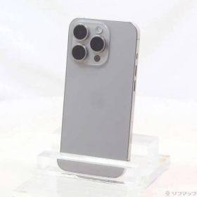 ソフマップ 〔中古品〕 iPhone15 Pro 128GB ナチュラルチタニウム MTU93J／A SIMフリー【295】