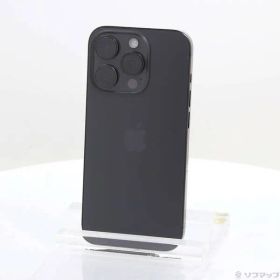 ソフマップ 〔中古品〕 iPhone15 Pro 128GB ブラックチタニウム MTU73J／A SIMフリー【276】