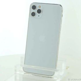 【中古】Apple(アップル) iPhone11 Pro Max 64GB シルバー MWHF2J／A SIMフリー 【377-ud】