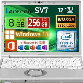 新品 【整備済み品】 ノートパソコン Let's note CF-SV7 軽量化 Windows 11 & Office 2019搭載 ノートPC 12.1インチ WUXGA(1920×1200) 第8世代Core i5-8250U/メモリ 8GB/SSD 2